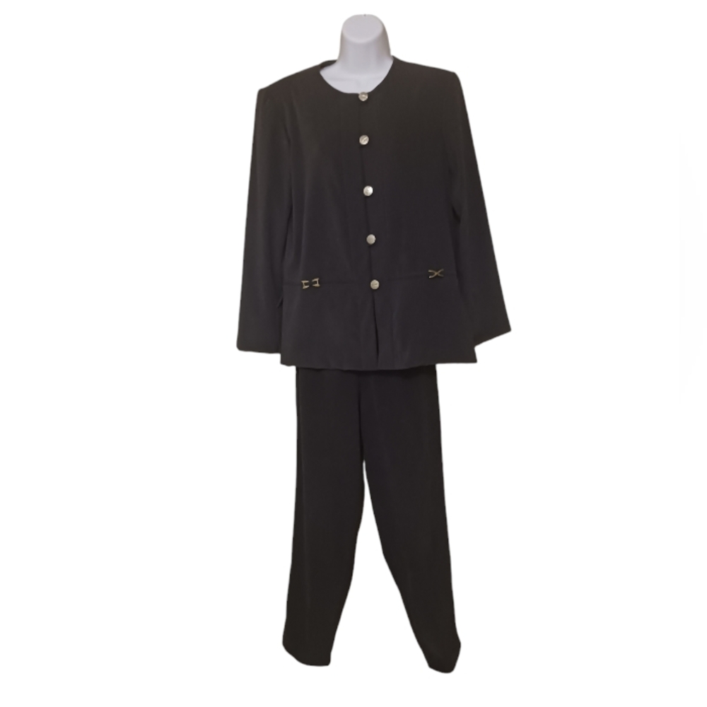 R & K Dark Green Pant Suit